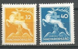 Hungary Mi.514 & 515 MNH / ** 1933 Scout - Blocs-feuillets