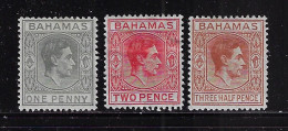 BAHAMAS  1938  GEORGE VI   SCOTT#101A,103B,_  USED - 1859-1963 Colonia Britannica