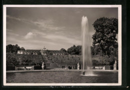 AK Potsdam, Sanssouci, Grosse Fontäne Vor Dem Schloss  - Andere & Zonder Classificatie