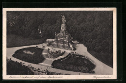 AK Nationaldenkmal Auf Dem Niederwald, Fliegeraufnahme  - Andere & Zonder Classificatie