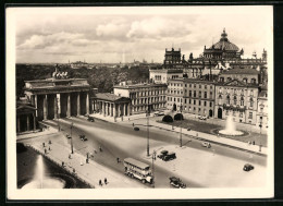 AK Berlin, Pariser Platz Mit Blick Auf Tiergarten  - Andere & Zonder Classificatie