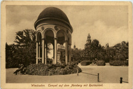 Wiesbaden, Tempel Auf Dem Neroberg Mit Restaurant - Wiesbaden