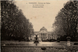 Wiesbaden, Kurhaus Mit Weiher - Wiesbaden