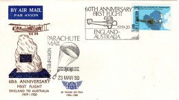 Australia 1980 60th Anniversary First Flight England -Australia - Lettres & Documents