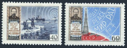 Russia 2179-2180, MNH. Michel 2206-2207. A.S.Popov, Pioneer In Radio. 1959. - Unused Stamps