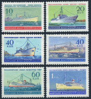 Russia 2181-2186, MNH. Michel 2217-2218, 2232-2235. Russian Fleet, 1959. - Unused Stamps