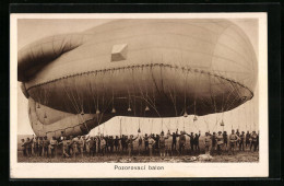 AK Pozorovací Balon, Fesselballon Beim Aufstieg  - Balloons