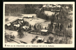 AK Bad Harzburg, Blick Aus Der Schwebebahn Auf Den Harzburger Hof Und Talstation, Winteridyll  - Bad Harzburg