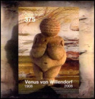 AUSTRIA 2008 THE WILLENDORF VENUS 3D UNUSUAL MINIATURE SHEET MS MNH - Nuevos