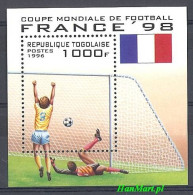 Togo 1996 Mi Block 392 MNH  (ZS5 TGObl392) - 1998 – France