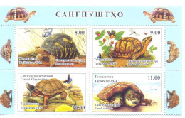 2024. Tajikistan, Turtles, Butterflies, Insects, 4v Perforated, Mint/** - Tajikistan