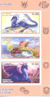 2024. Tajikistan, Year Of The Dragon, 3v Perforated, Mint/** - Tajikistan
