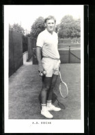 AK Tennisspieler A. D. Roche Auf Dem Court  - Tennis