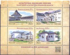 2023. Russia,  Archtectural Monuments Of The Pskov Region, S/s,  Mint/** - Neufs