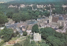 27165 02 01#0 - CONCHES - VUE AERIENNE - L'EGLISE SAINTE FOY ET LE DONJON - Conches-en-Ouche