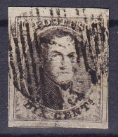 Belgique - N°6 - Médaillon 10c Brun Pl IVA - 1851-1857 Medaglioni (6/8)