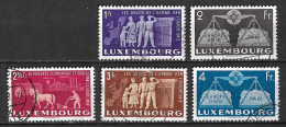 1951 United Europe 5 Values From The Set Michel 479 / 483 - Used Stamps