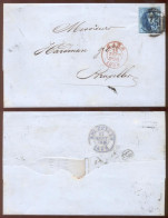 Old Classic Cover, S094 Belgium King Leopold I, Sep. 16. 1856. - 1851-1857 Medaglioni (6/8)