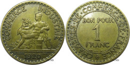 France - IIIe République - 1 Franc Chambres De Commerce 1920 - TTB+/AU50 - Fra2040 - 1 Franc