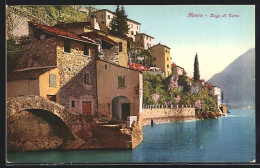 Cartolina Nesso, Lago Di Como, Ortspartie Bei Tag  - Como