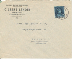 Belgium Cover Sent To Germany Lessines 9-11-1932 Single Franked - Covers & Documents