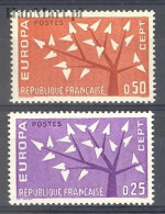 France 1962 Mi 1411-1412 MNH  (ZE1 FRN1411-1412) - 1962