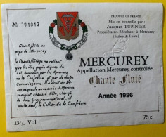 20451 - Mercurey Chante Fluté 1986 - Bourgogne