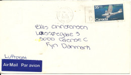 Canada Cover Sent Air Mail To Denmark 6-9-1980 Single Franked - Cartas & Documentos