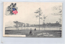 ASBURY PARK (NJ) Sunset Lake - PRIVATE MAILING CARD - Publ. A. Livingston 117 - Other & Unclassified