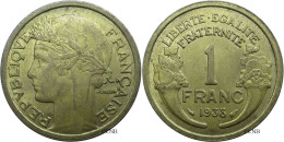 France - IIIe République - 1 Franc Morlon 1938 - SUP/AU58 - Fra0805 - 1 Franc