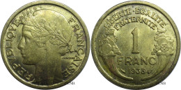 France - IIIe République - 1 Franc Morlon 1938 - SUP/AU58 - Fra0807 - 1 Franc