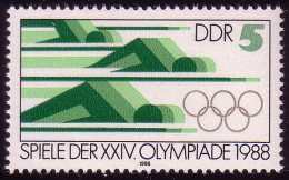 3183 Olympische Sommerspiele 5 Pf Schwimmen ** - Nuovi