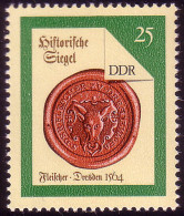 3157 Historische Siegel 1988 25 Pf Fleischer ** - Nuovi