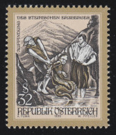 2300 Freimarke: Sagen & Legenden Österreichs, Auffindung Des Erzberg, 32 S ** - Unused Stamps