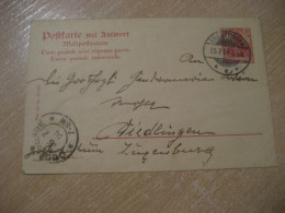 LUTTINGEN 1904 To Dudelange Luxembourg Cancel Postal Stationery Card GERMANY - Storia Postale