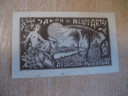 ASUNCION Salon De Bellas Artes Poster Stamp Vignette PARAGUAY Label - Paraguay