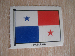 Flag Poster Stamp Vignette PANAMA Label - Panama