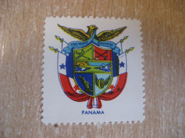 Coat Of Arms Arm Heraldry Poster Stamp Vignette PANAMA Label - Panama