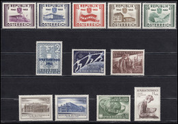 1012-1023 Österreich-Jahrgang 1955, 12 Marken Komplett, Postfrisch - Unused Stamps