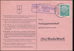 Landpost Windhausen über ATTENDORN 10.8.1958 Auf Postkarte Nach Rheda/Westf. - Other & Unclassified