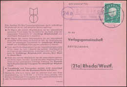 Landpost Schwinge über STADE 29.10.1960 Auf Postkarte Nach Rheda/Westf. - Altri & Non Classificati