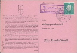 Landpost Womelsdorf über ERNDTEBRÜCK (KR WITTGENSTEIN 31.10.1960 Auf Postkarte - Altri & Non Classificati