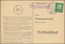 Landpost Rosdorf über KELLINGHUSEN (MITTELHOLST) 28.10.1960 Postkarte Nach Rheda - Other & Unclassified