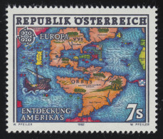 2062 Europa: 500. Jahrestag Entdeckung Von Amerikas, Landkarte, 7 S, ** - Unused Stamps