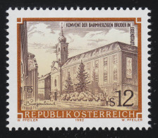 2071 Freimarke: Stifte & Klöster Österreichs, Konvent Eisenstadt, 12 S, ** - Nuovi