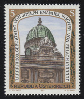 2084 Bildende Kunst: Michaelertrakt Wiener Hofburg J.E. Fischer V. Erlach 5 S ** - Unused Stamps