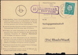 Landpost Haimbach über FULDA 10.9.1960 Auf Postkarte Nach Rheda/Westf. - Other & Unclassified
