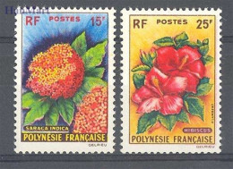 French Polynesia 1962 Mi 20-21 MNH  (ZS7 PLY20-21) - Other & Unclassified
