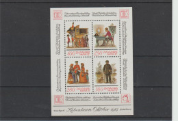 Denmark 1987 HAFNIA 87 Souvenir Sheet MNH/**. Postal Weight Approx 40 Gramms. Please Read Sales Conditions Under Image O - Blocks & Sheetlets