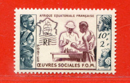 REF103 > A.E.F. < N° 227 * * > Neuf Luxe Dos Visible - MNH * * - Unused Stamps